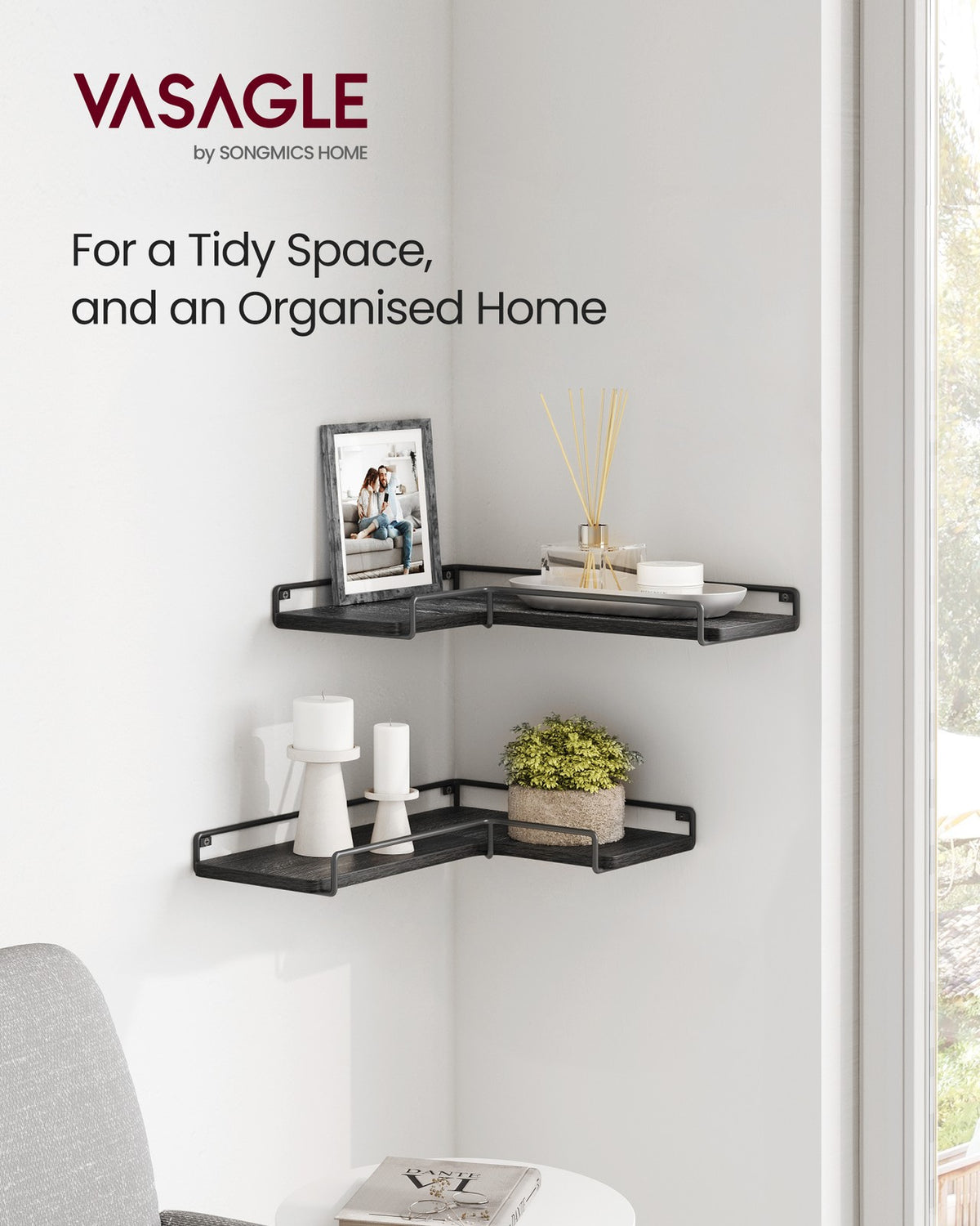 Set of 2 L-Shaped Floating Shelves - image 4