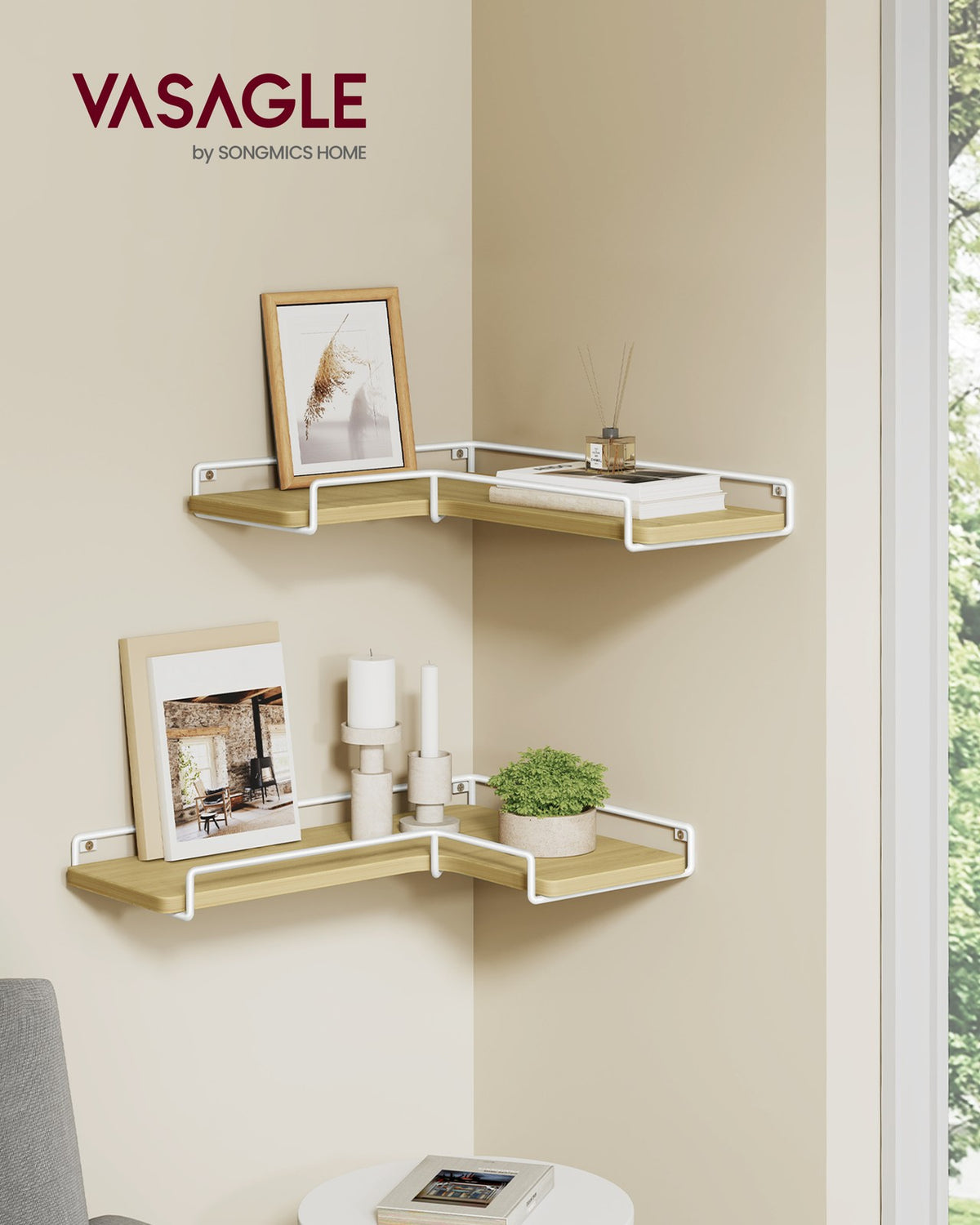 Set of 2 L-Shaped Floating Shelves - image 19