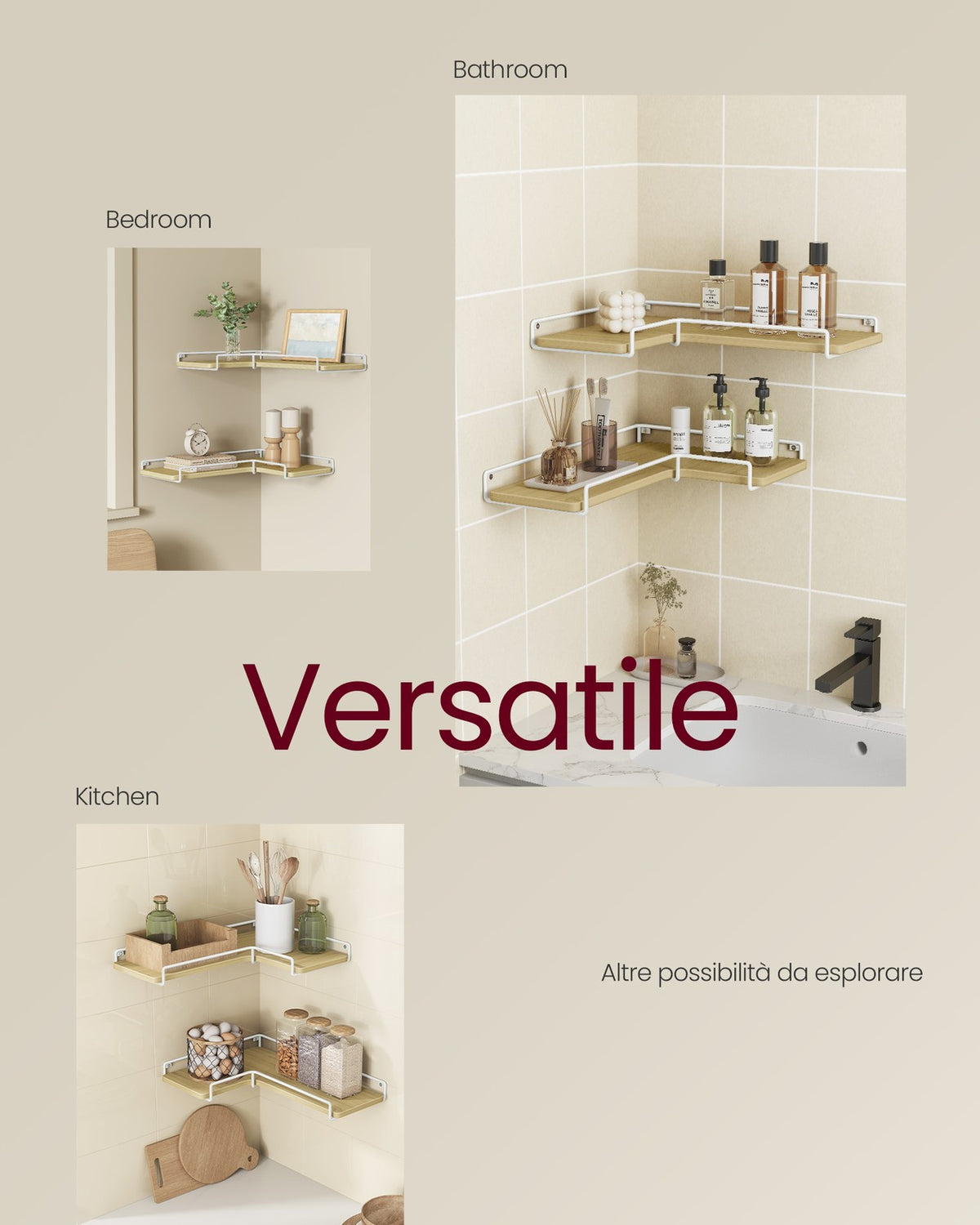 Set of 2 L-Shaped Floating Shelves - image 20
