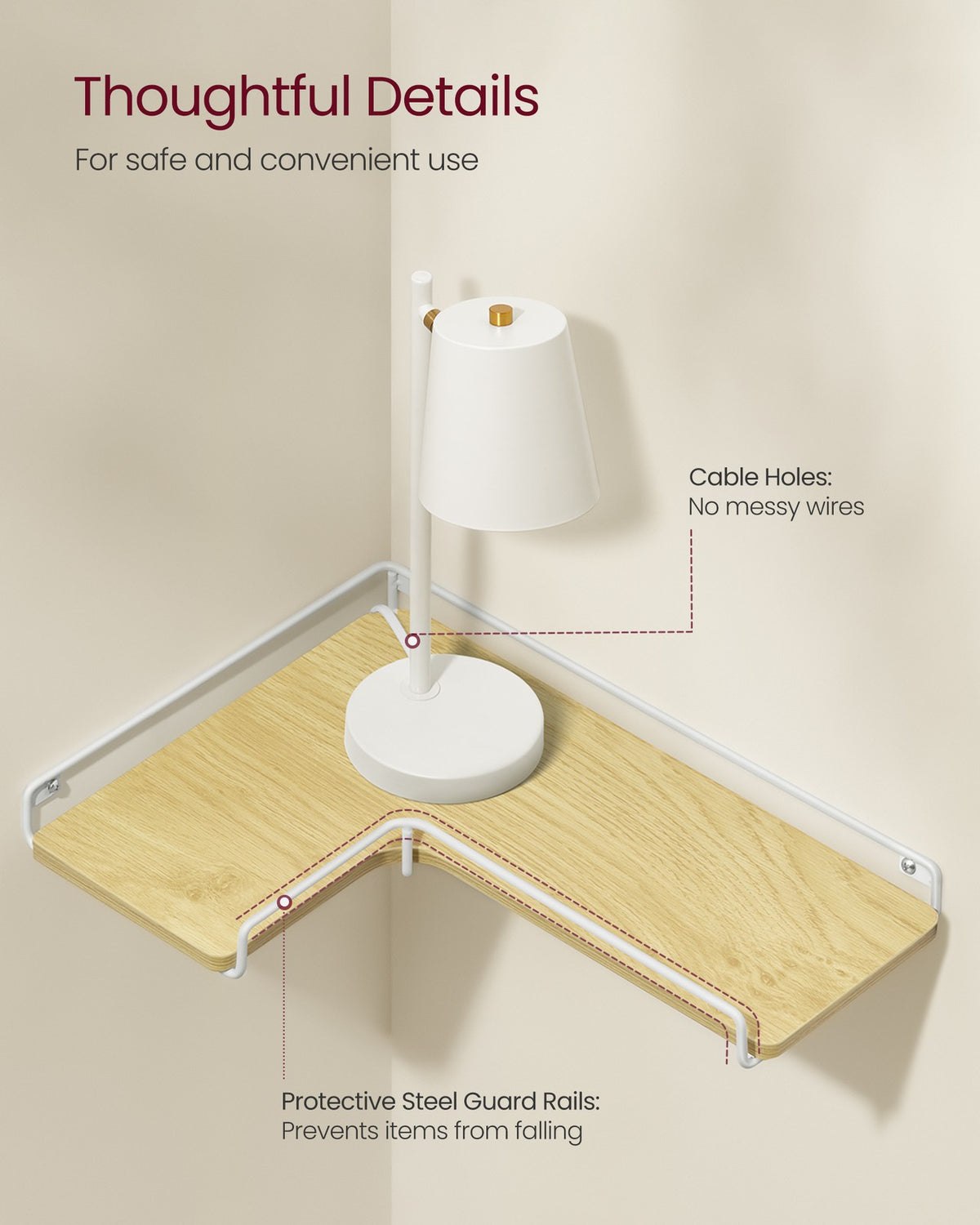 Set of 2 L-Shaped Floating Shelves - image 22