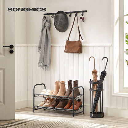 Black 3 Tiers Shoe Rack with Adjustable Shelves - image 10