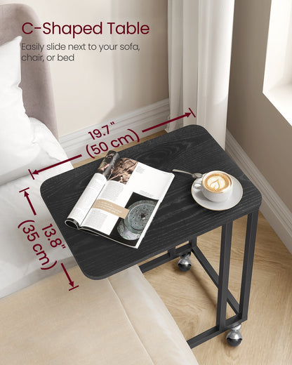 Side Table with Steel Frame and Castors - image 4