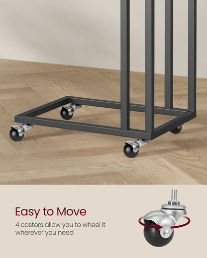 Side Table with Steel Frame and Castors - image 5