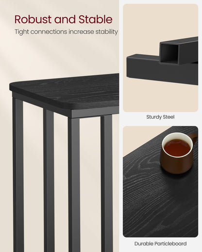 Side Table with Steel Frame and Castors - image 7