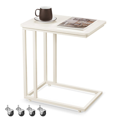Side Table with Steel Frame and Castors - image 1