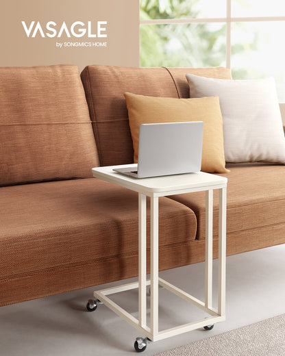 Side Table with Steel Frame and Castors - image 2
