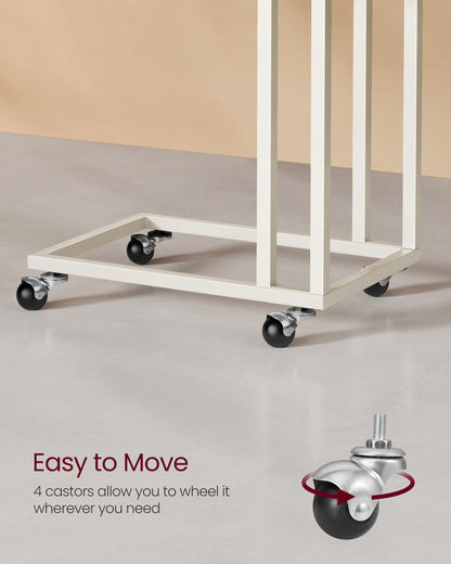 Side Table with Steel Frame and Castors - image 4