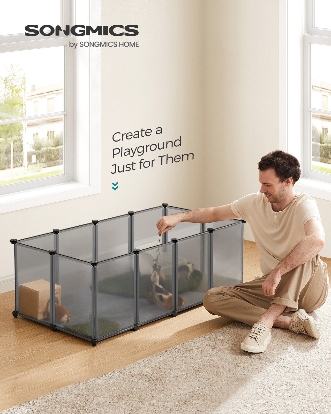 Pet Playpen with Floor - image 12