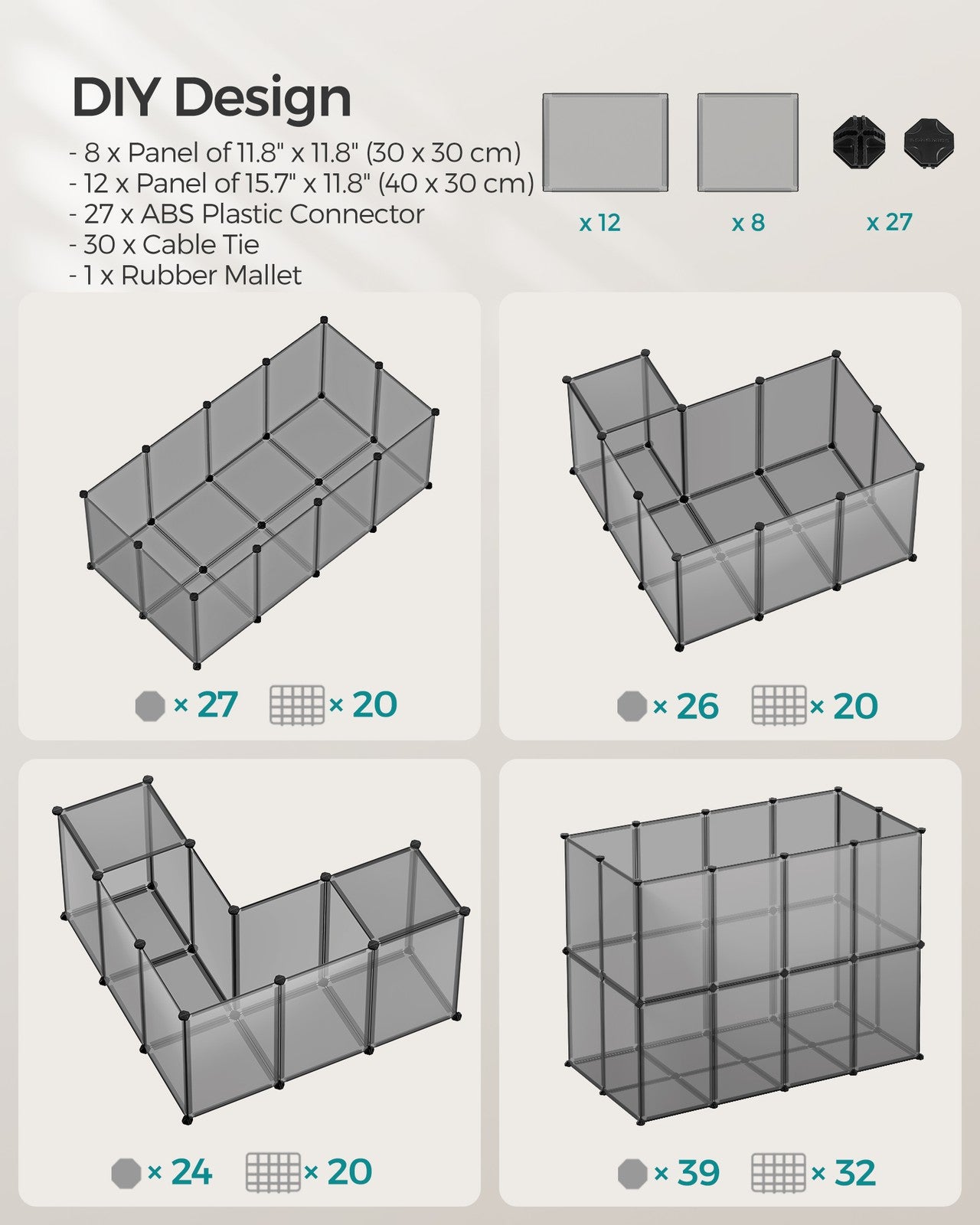 Pet Playpen with Floor - image 18