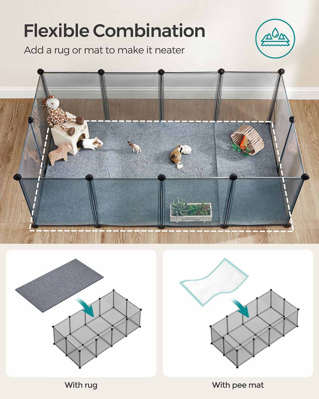 Pet Playpen with Floor - image 6