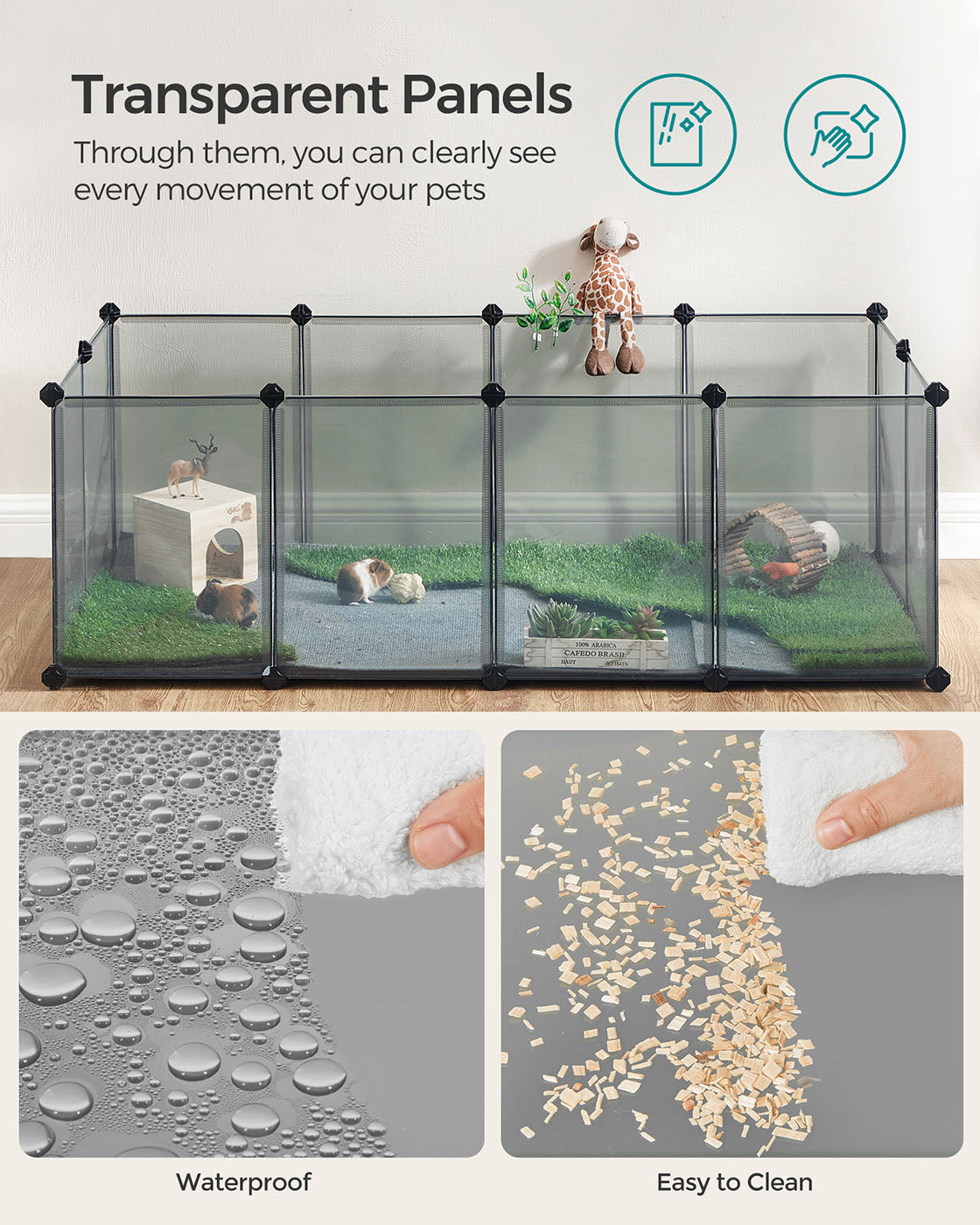 Pet Playpen with Floor - image 8