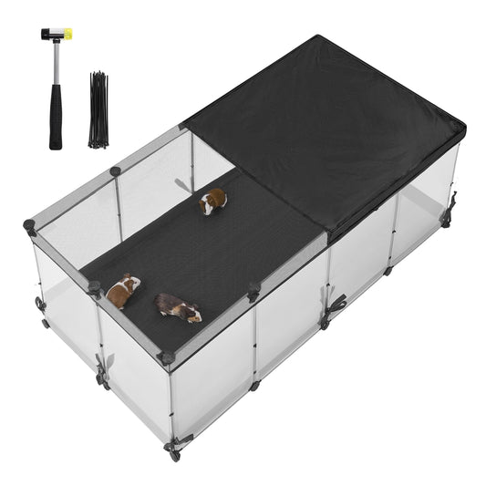 Small Animal Playpen, 144 x 74 x 47 cm, Cloud White - image 1