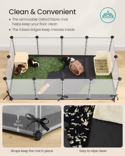 Small Animal Playpen, 144 x 74 x 57 cm, Cloud White - image 3