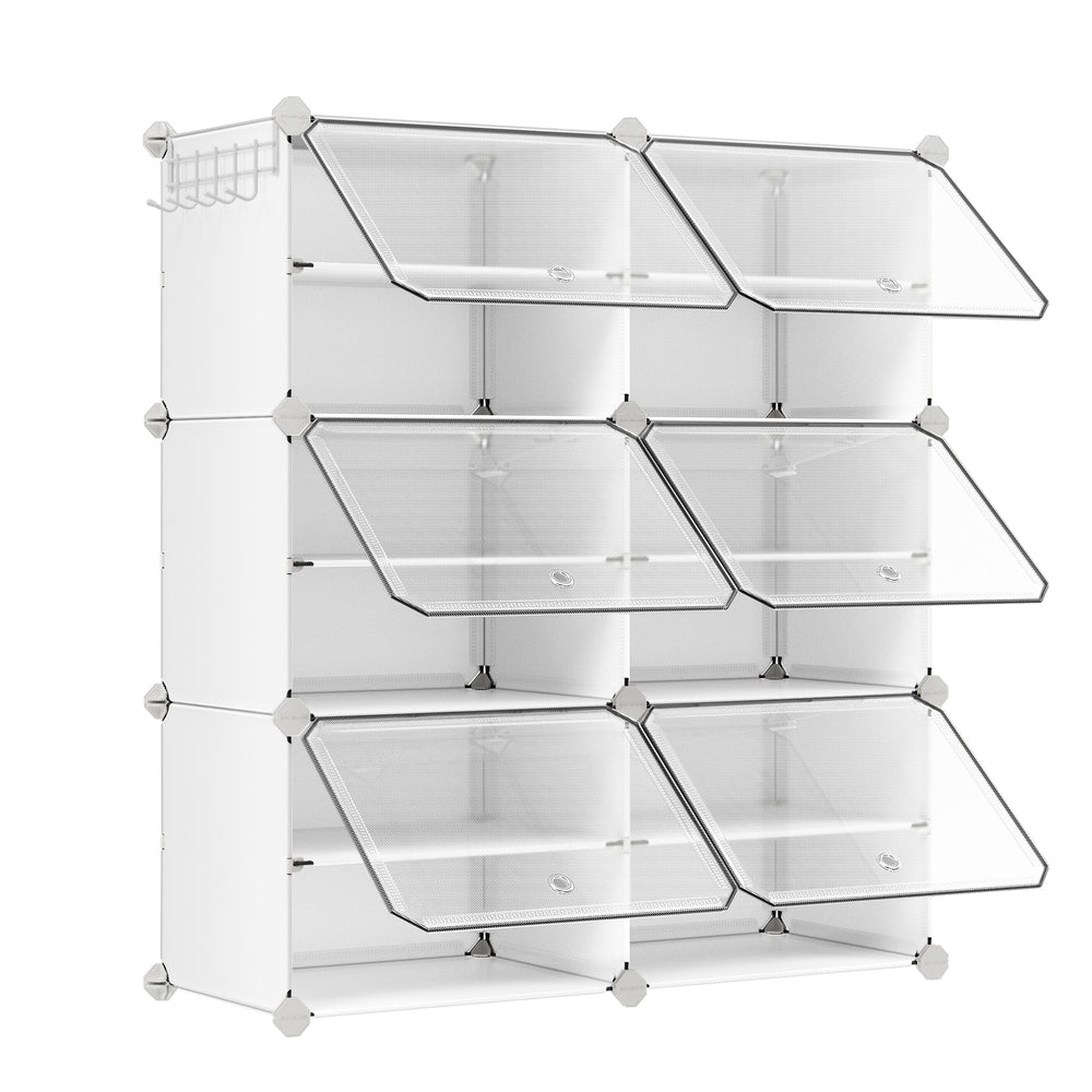 Interlocking Shoe Rack Black - image 11