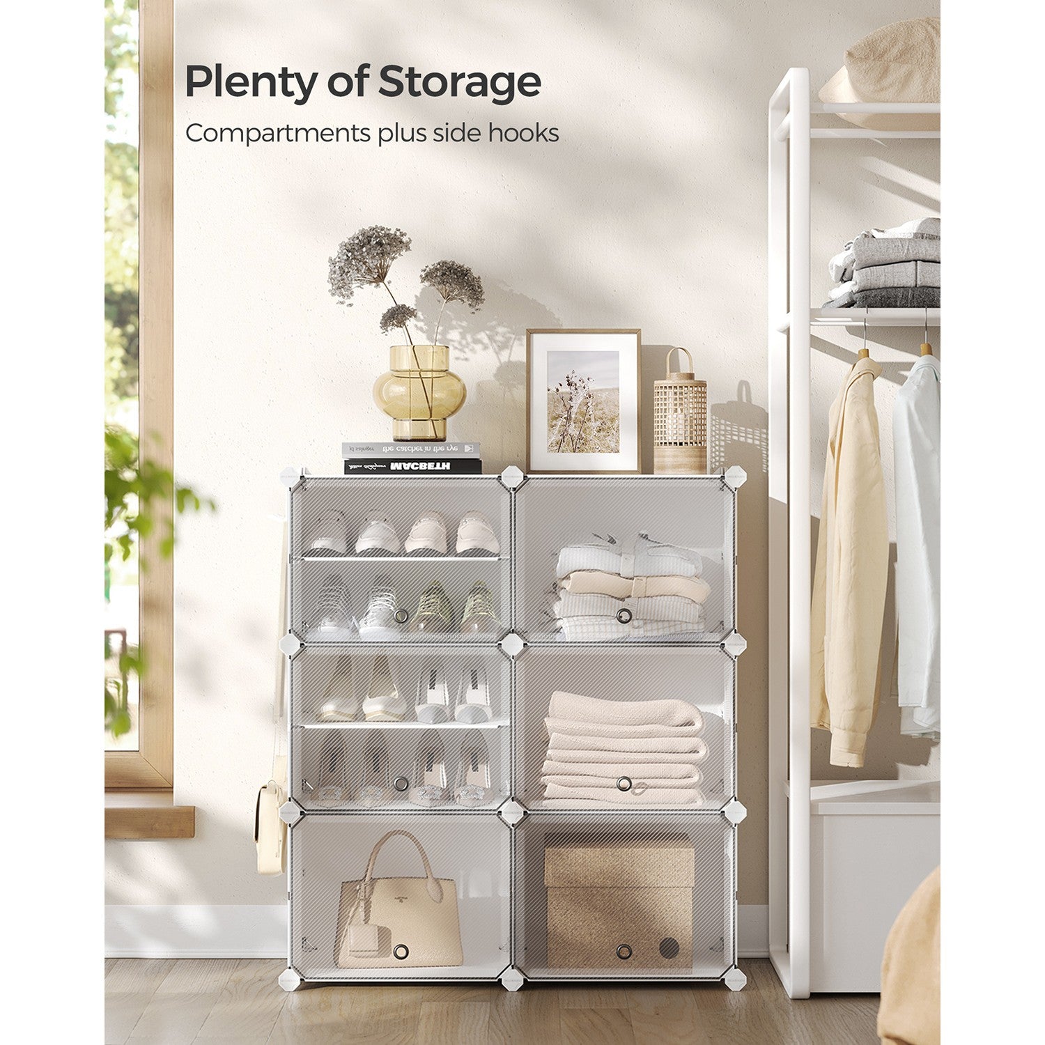 Interlocking Shoe Rack Black - image 15