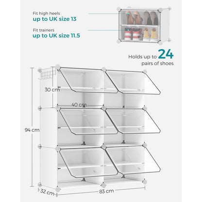 Interlocking Shoe Rack Black - image 20