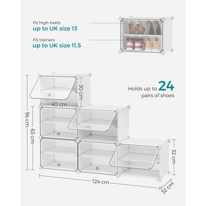 Interlocking Shoe Rack Black - image 21