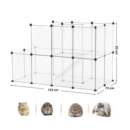 White Plastic Modular Fence Pet Playpen - image 6