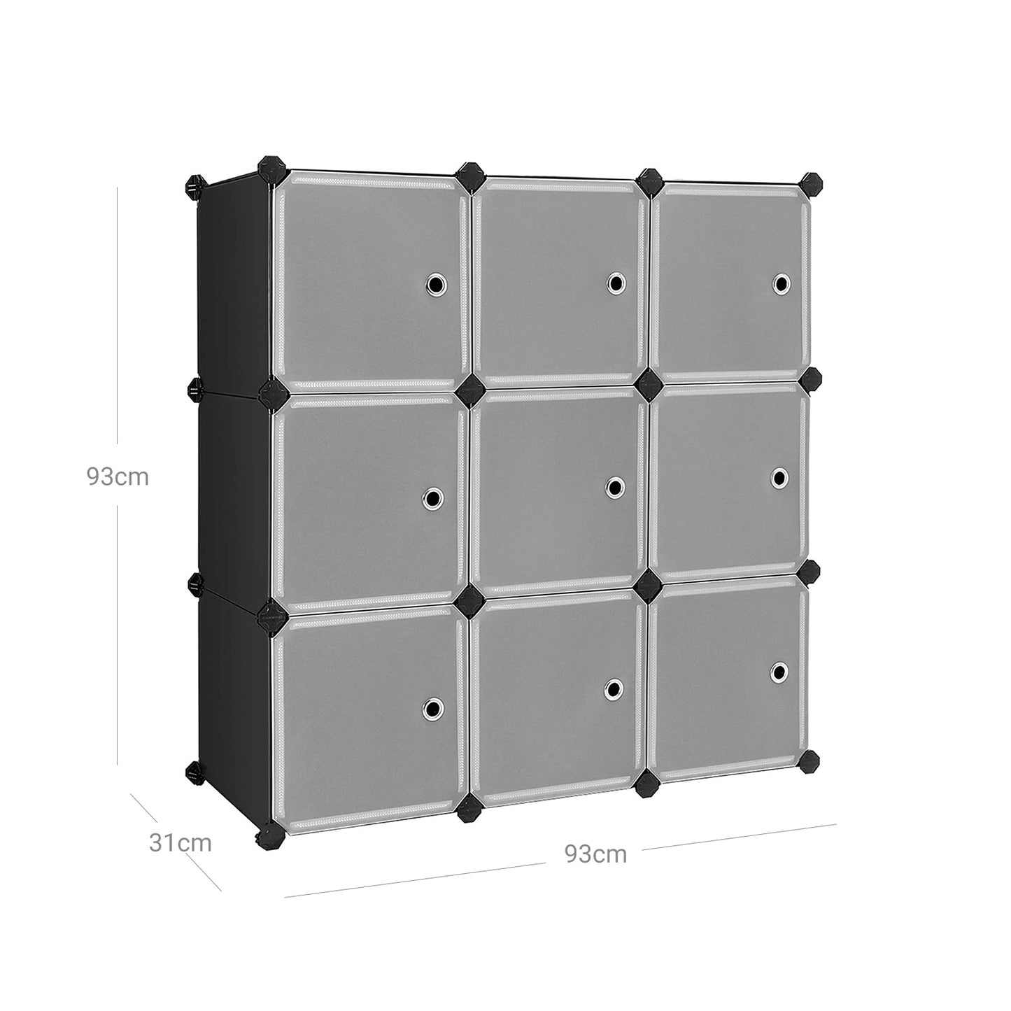 9 Cube Plastic Cabinet - image 6