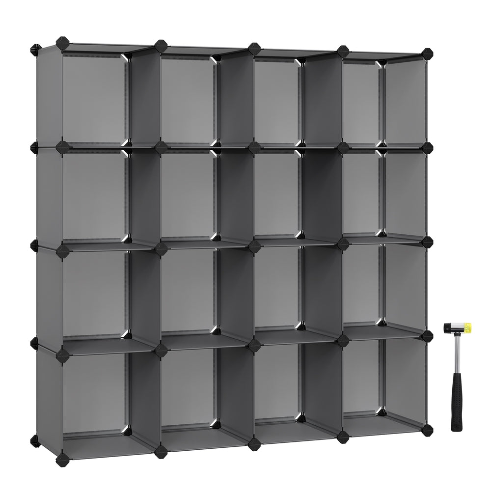 Set of 16 Plastic Cube Storage Organizer - image 24