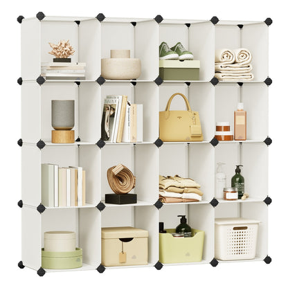 Set of 16 Plastic Cube Storage Organizer - image 8