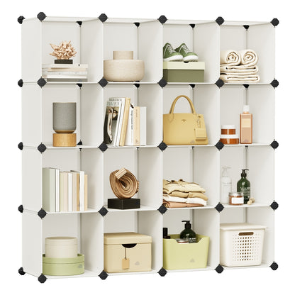 Set of 16 Plastic Cube Storage Organizer - image 9