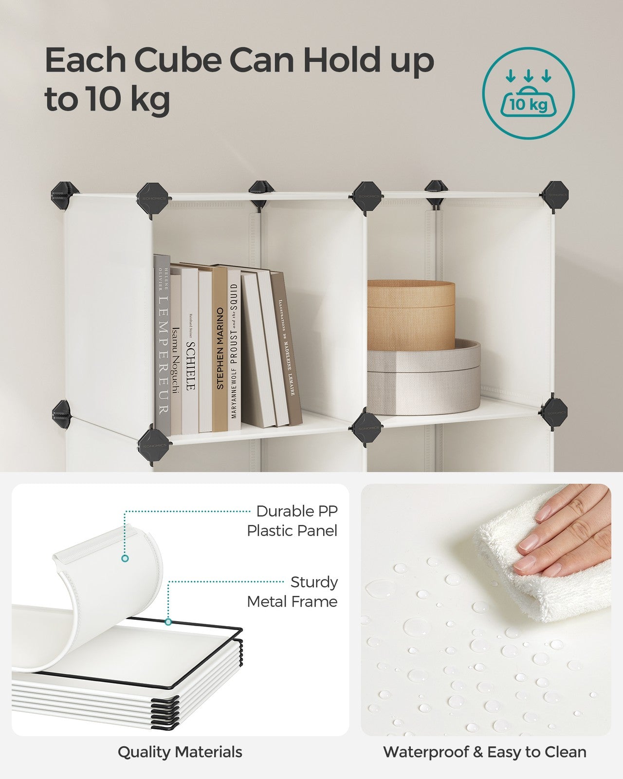 Set of 16 Plastic Cube Storage Organizer - image 12