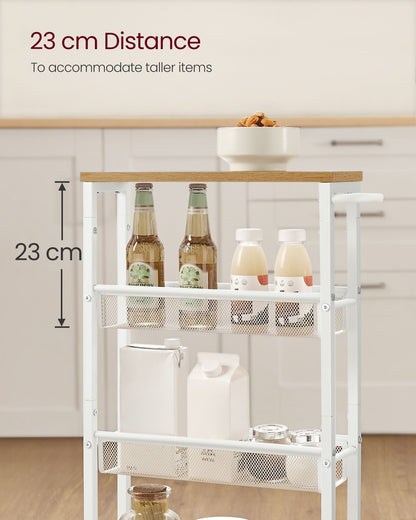 Space-Saving Kitchen Cart with Wheels - image 5