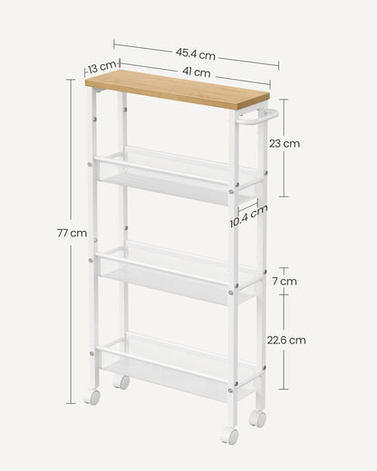 Space-Saving Kitchen Cart with Wheels - image 7