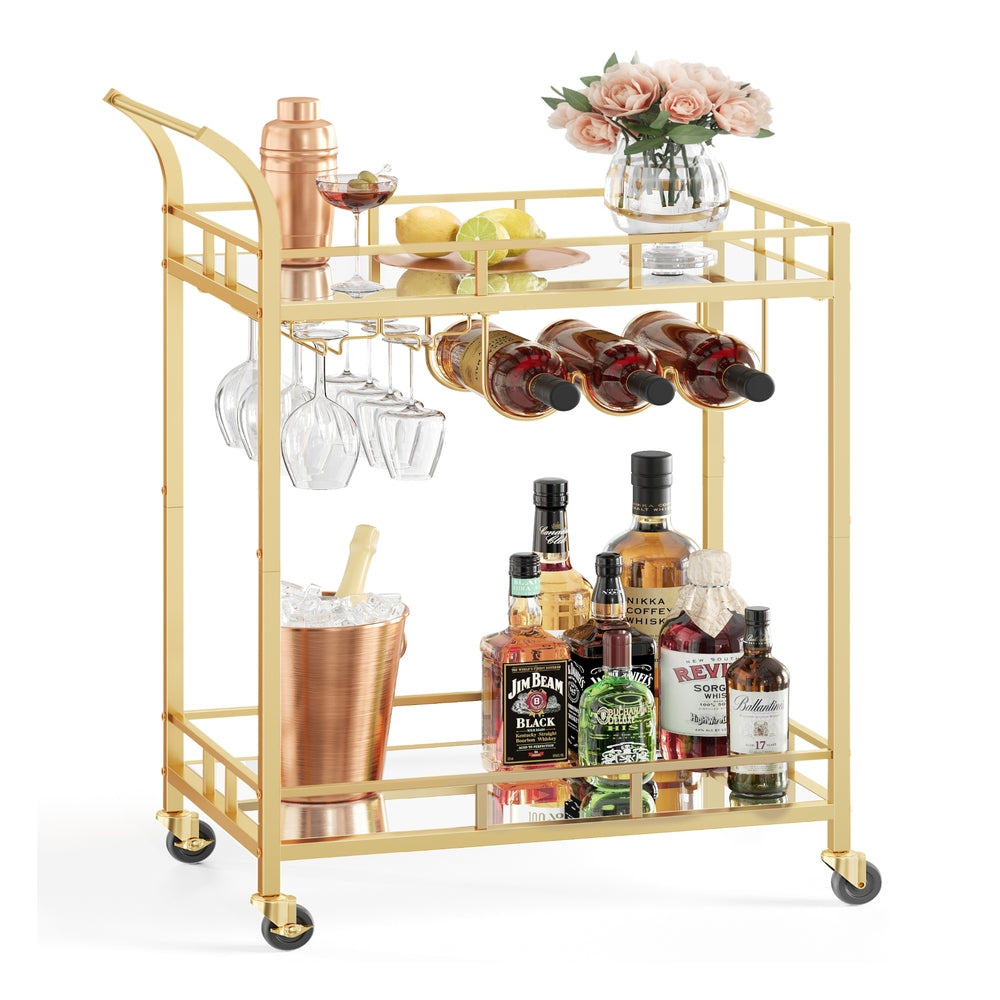 Drinks Trolley Metallic Gold - image 1