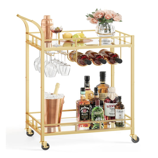 Drinks Trolley Metallic Gold - image 1