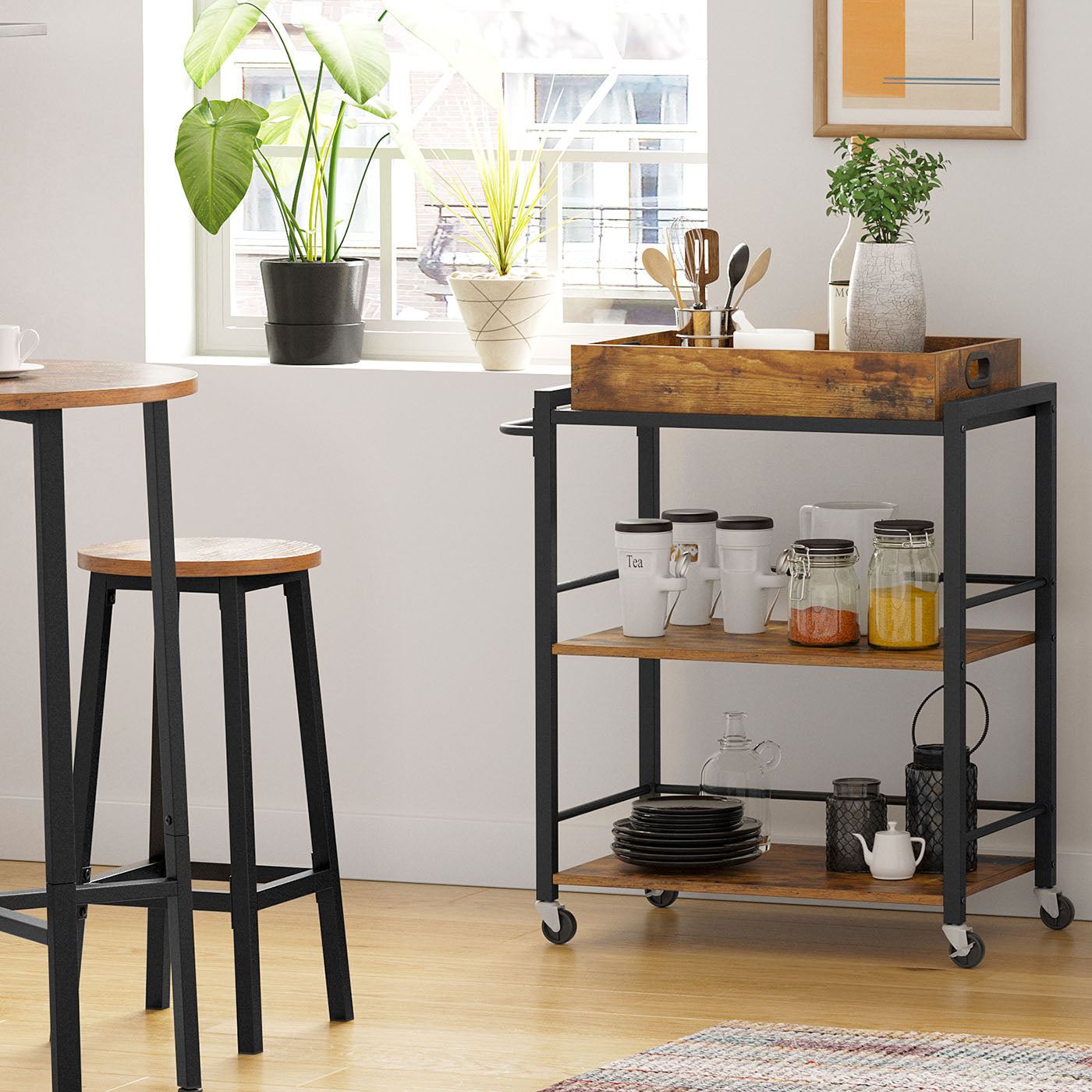 Universal Casters Kitchen Cart - image 4