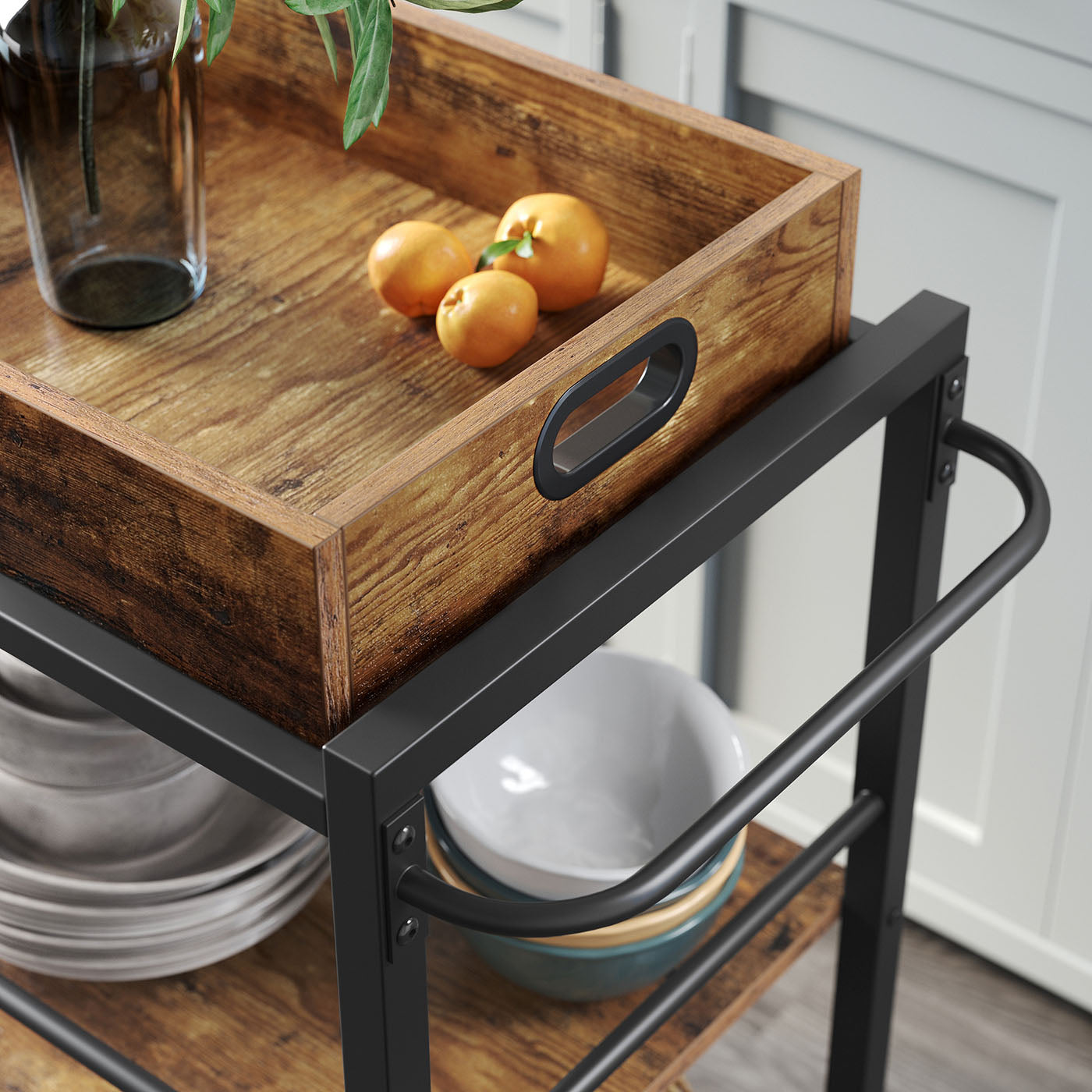 Universal Casters Kitchen Cart - image 8