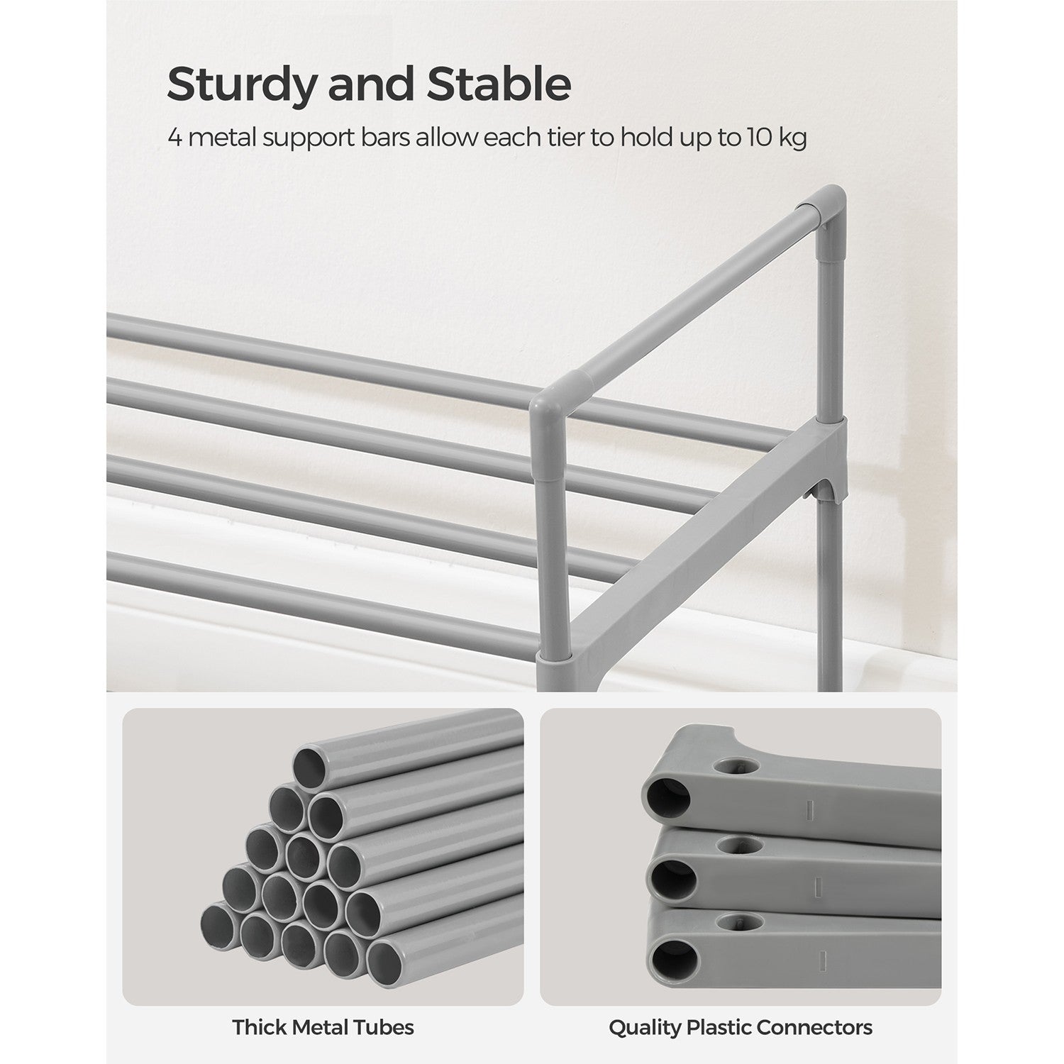 Slatted Metal Shoe Rack - image 14