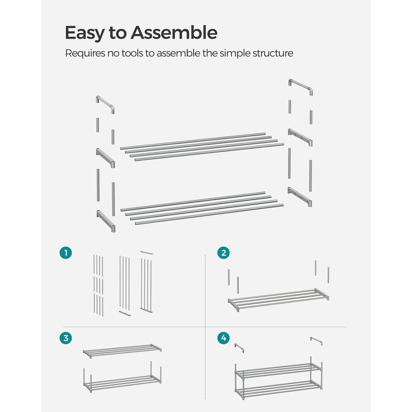Slatted Metal Shoe Rack - image 15