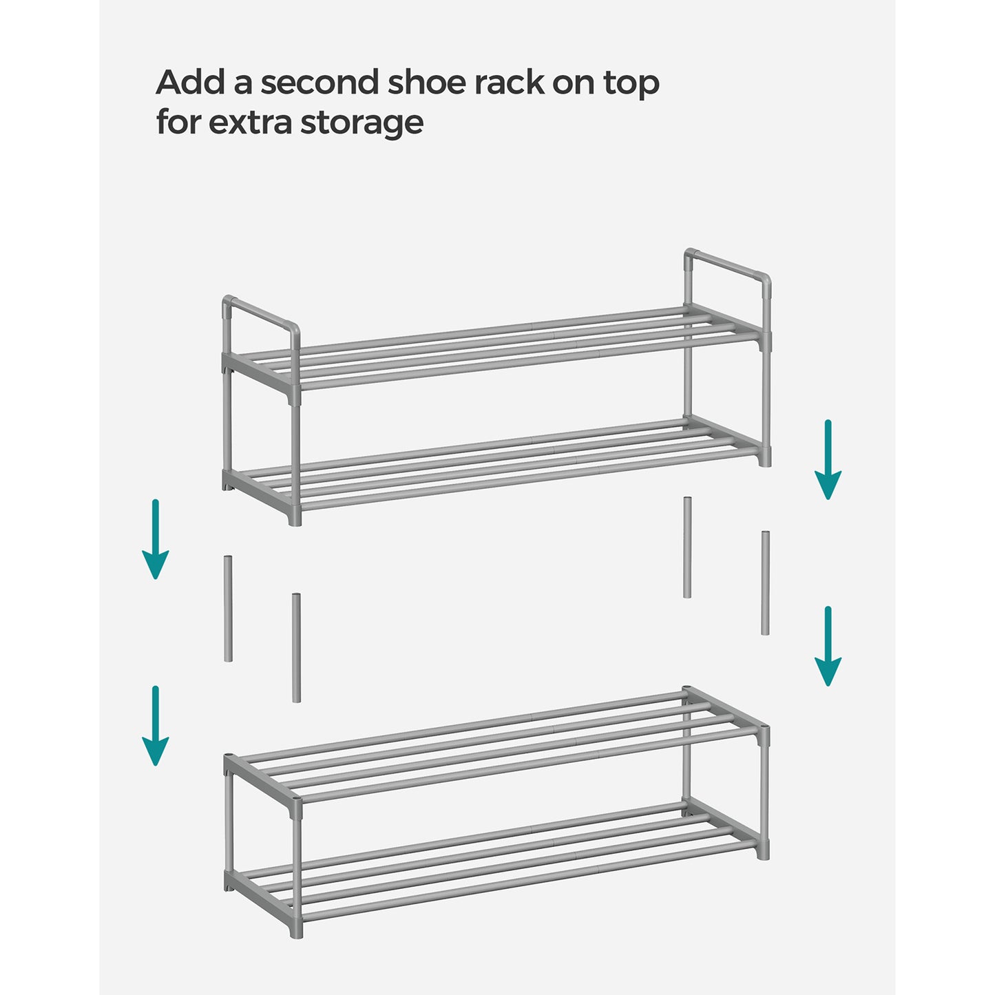 Slatted Metal Shoe Rack - image 17