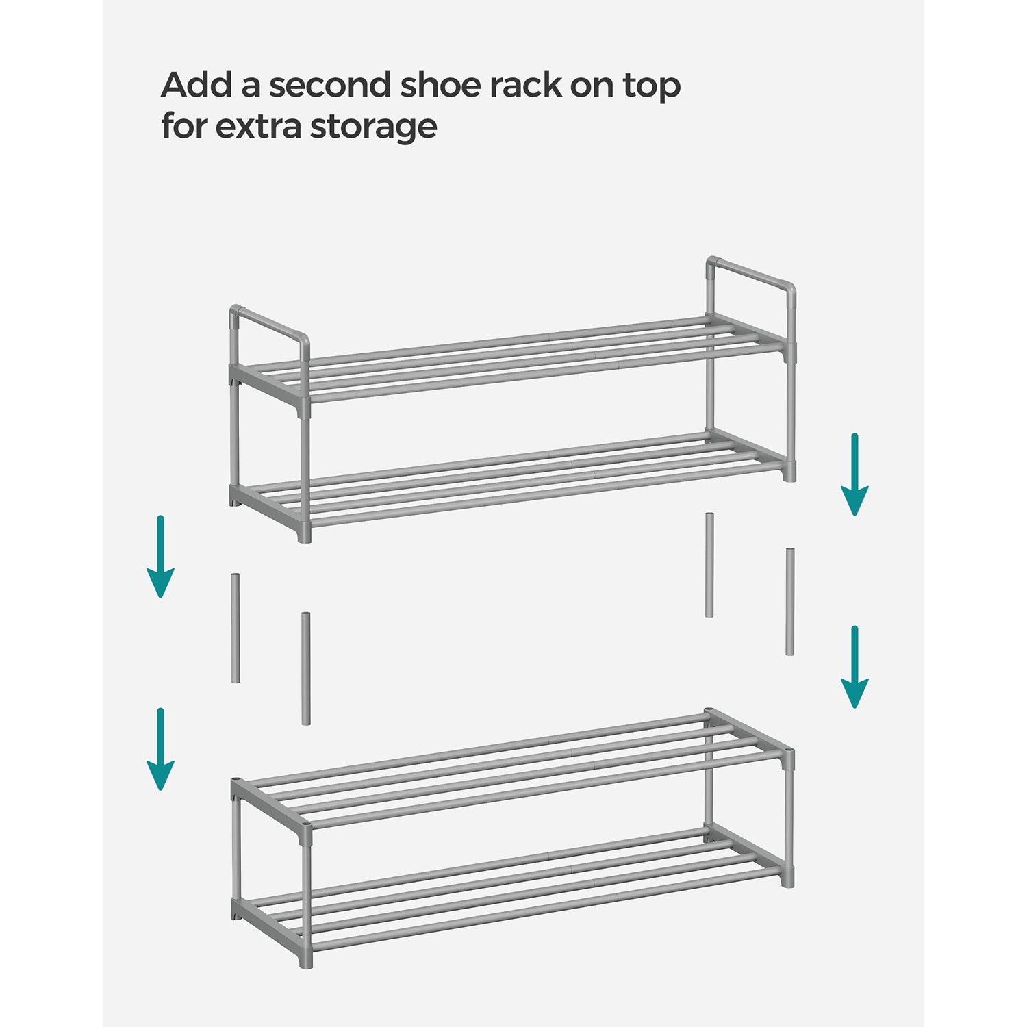Slatted Metal Shoe Rack - image 17