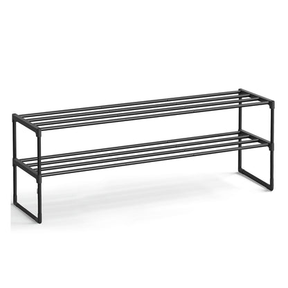 2-Tier Metal Shoe Rack 30 x 116 x 34 cm - image 1