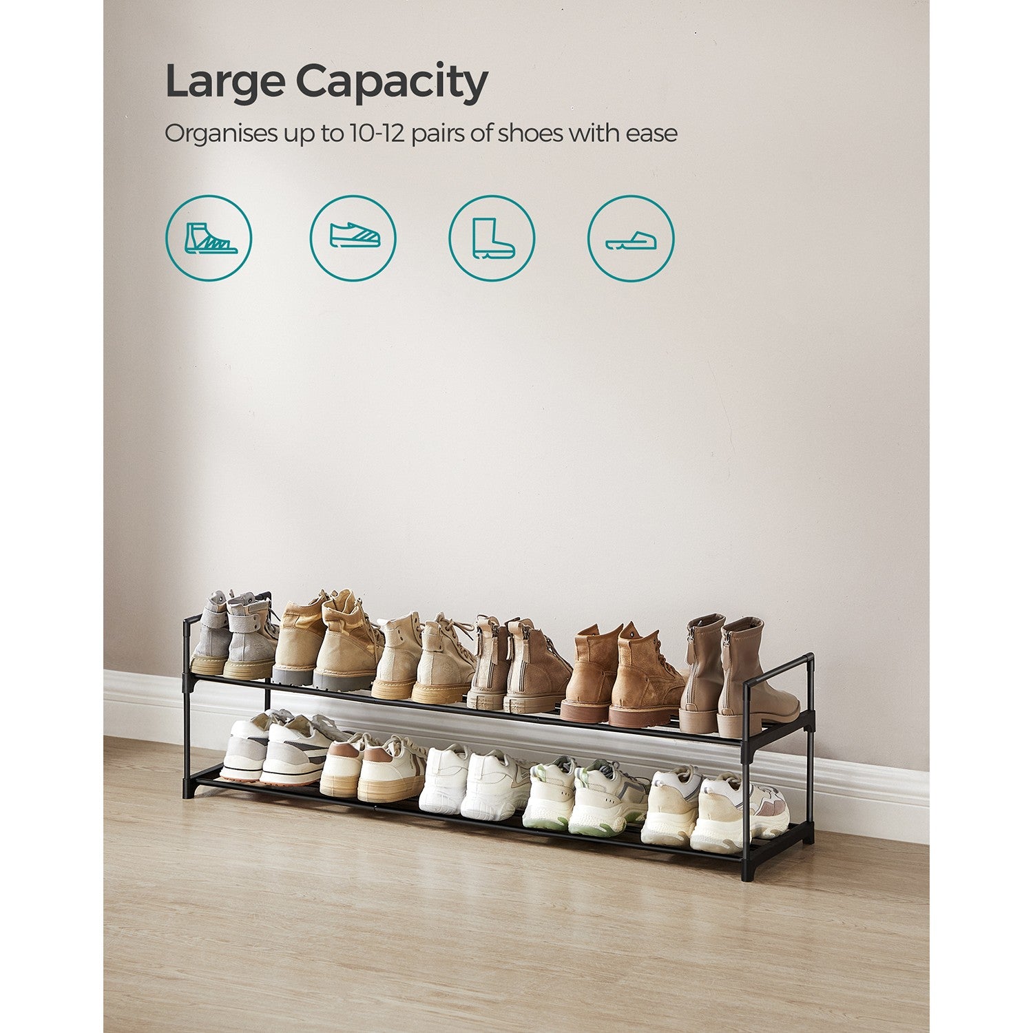 Slatted Metal Shoe Rack - image 21