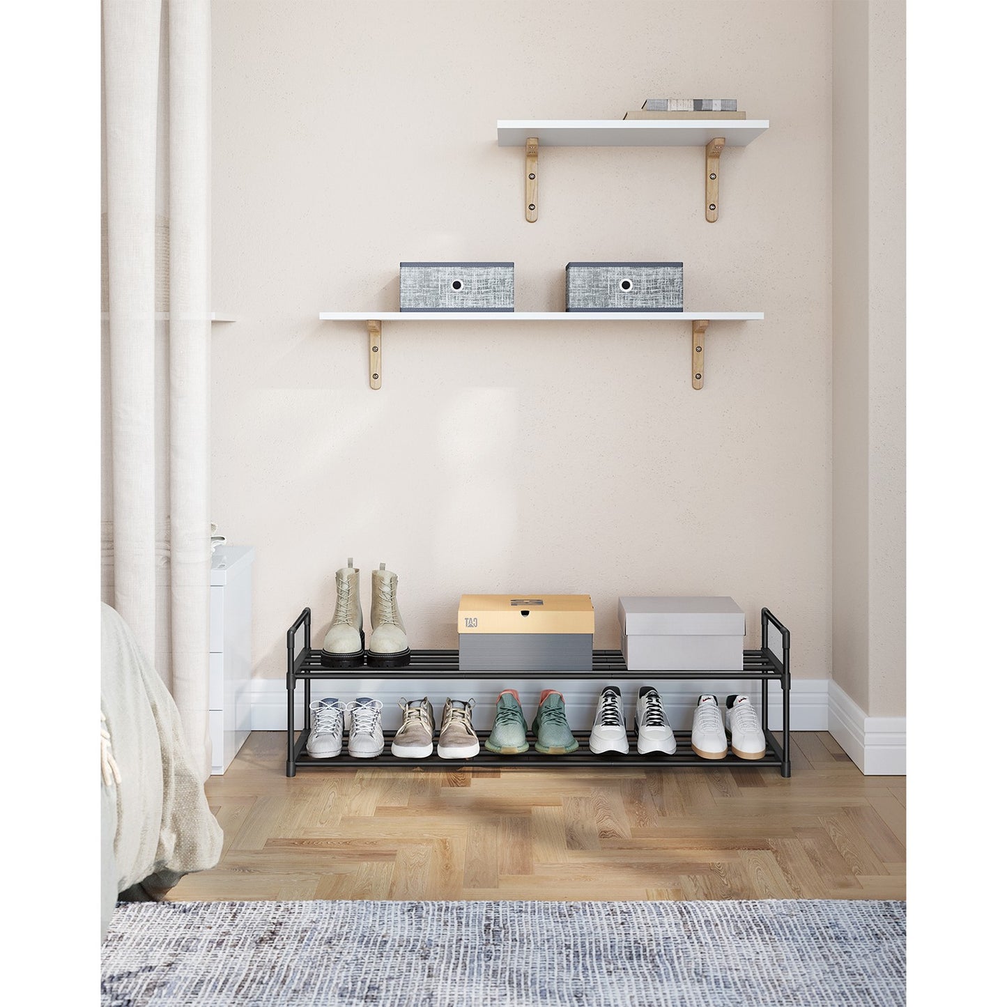 Slatted Metal Shoe Rack - image 25