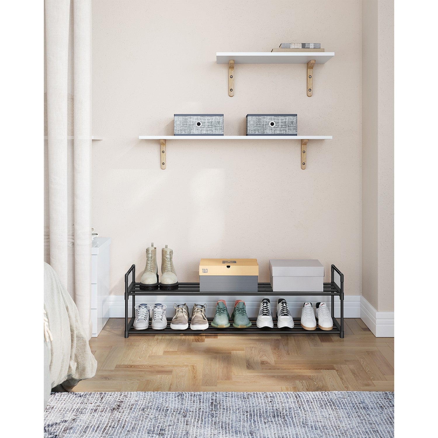 Slatted Metal Shoe Rack - image 25