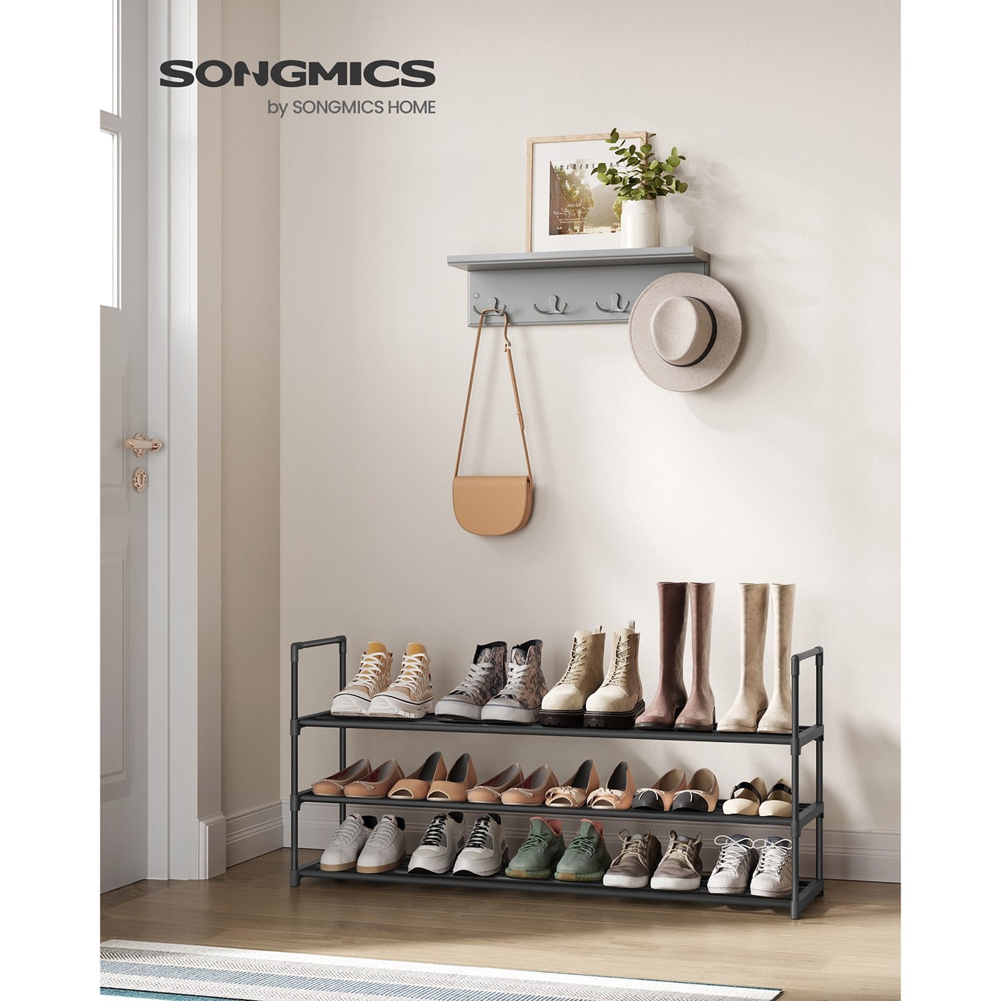 3-Tier Metal Shoe Rack 30 x 116 x 55 cm - image 2