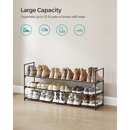 3-Tier Metal Shoe Rack 30 x 116 x 55 cm - image 3
