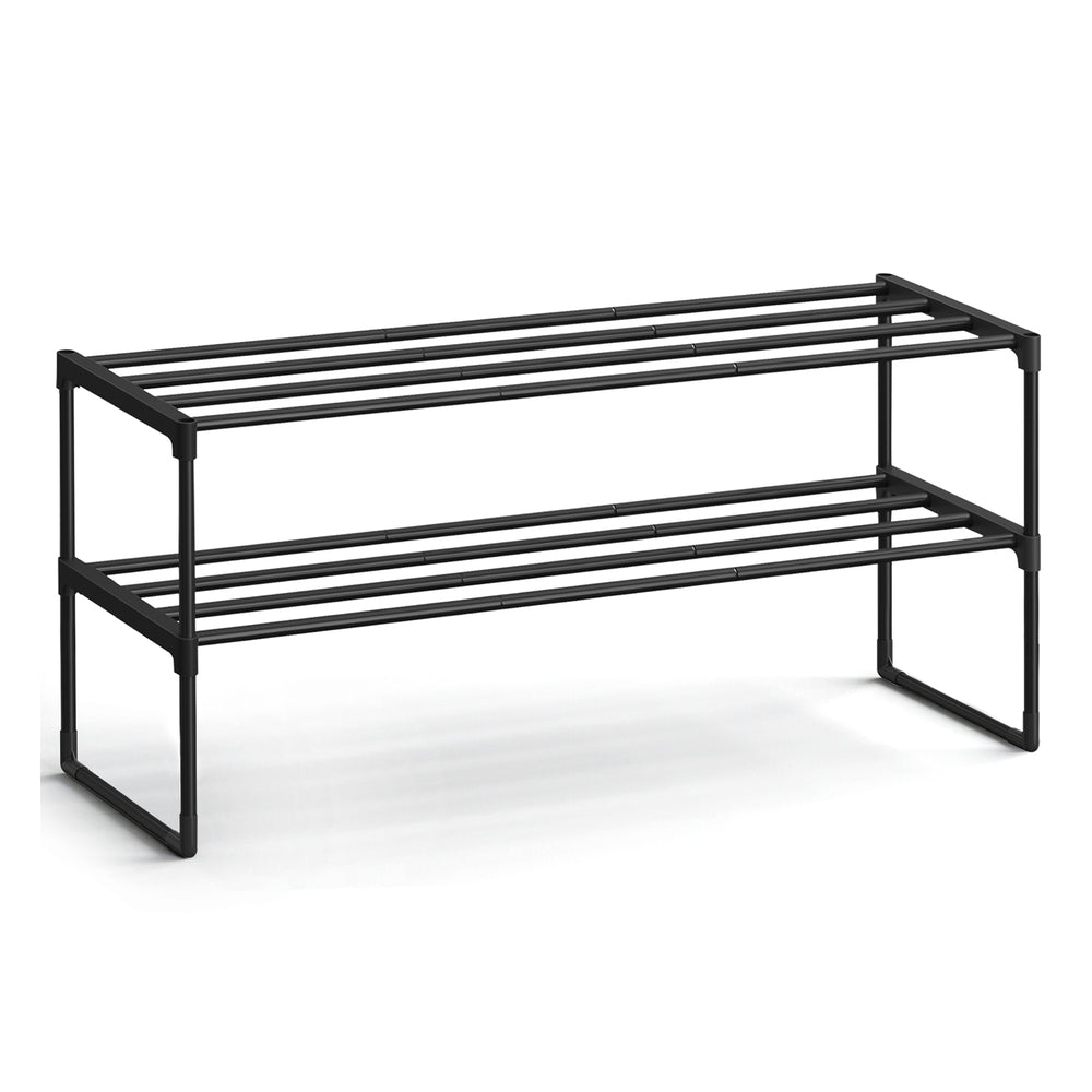 Slatted Metal Shoe Rack - image 1