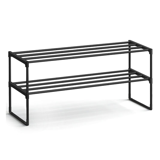 Slatted Metal Shoe Rack - image 1