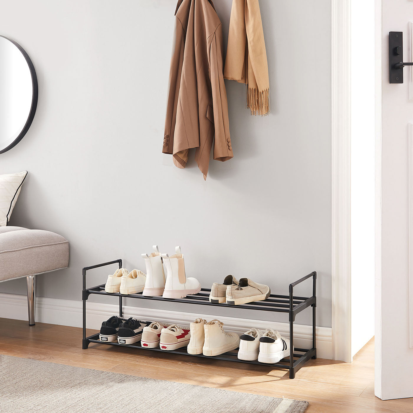 Slatted Metal Shoe Rack - image 3