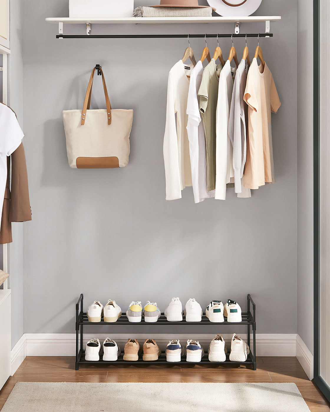 Slatted Metal Shoe Rack - image 4