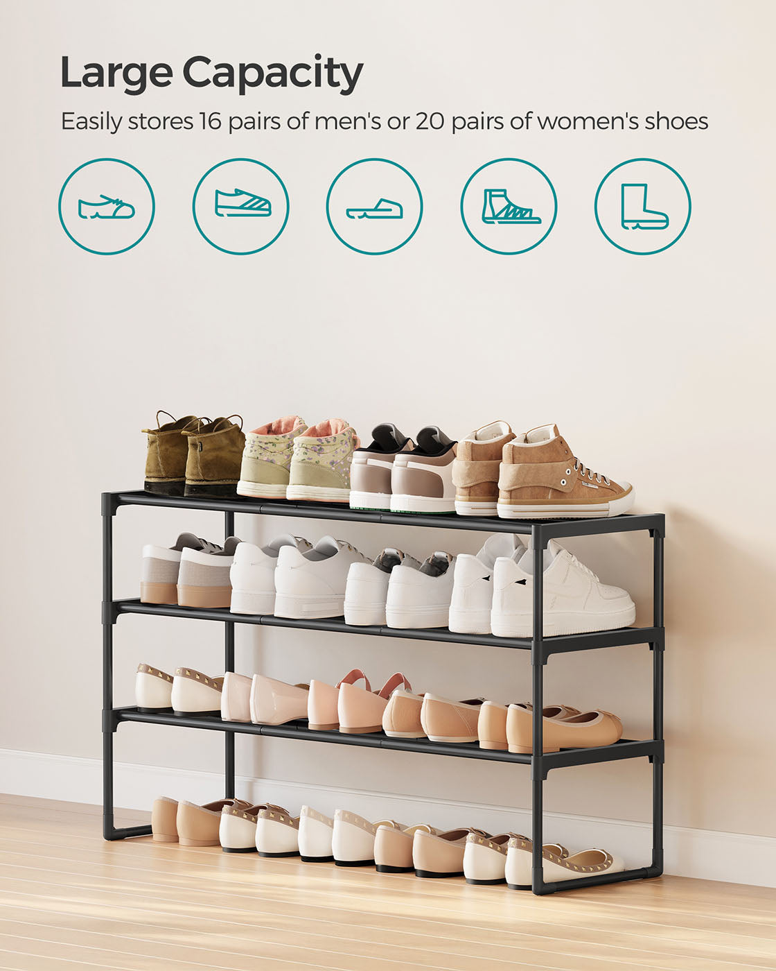 3-Tier Shoe Storage Organizer - image 4