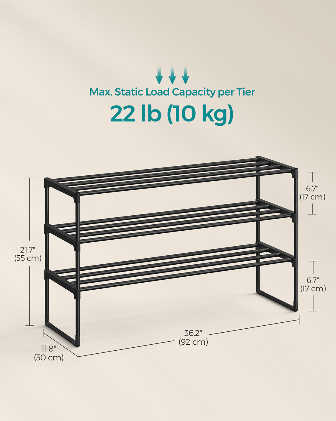 3-Tier Shoe Storage Organizer - image 6