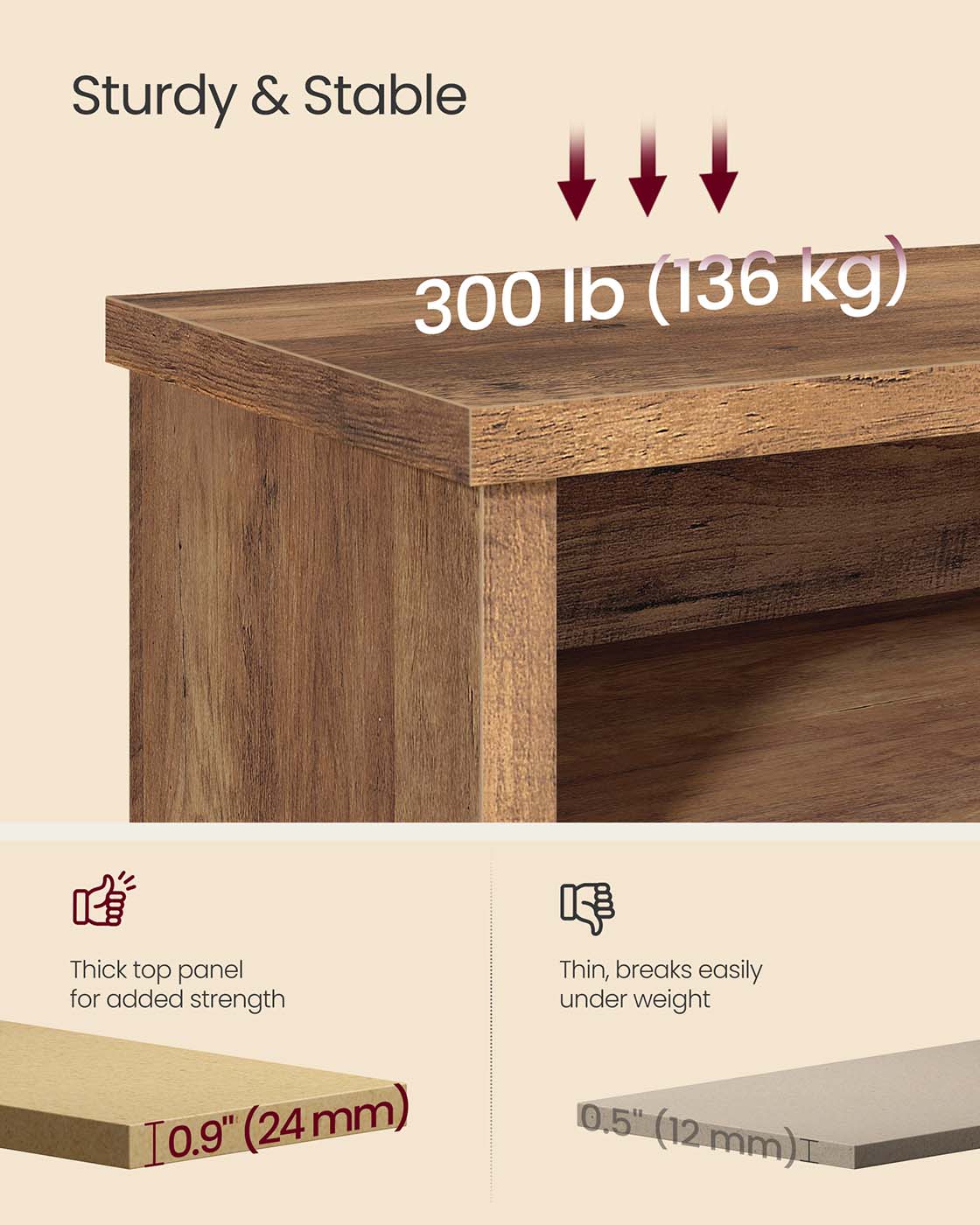 Shoe storage bench with adjustable shelves - image 4